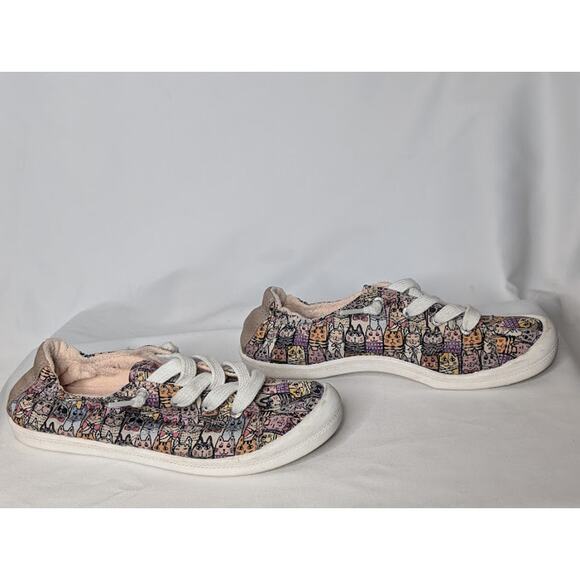 BOBS SKETCHER kitty cruiser, camp wag, multicolor kitty cats women's 7 - Picture 5 of 8